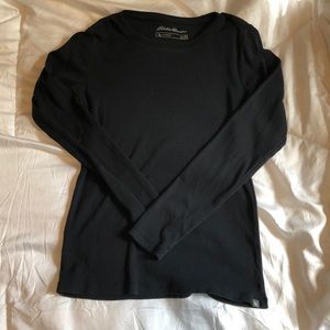 Eddie Bauer Basic Black Long Sleeve